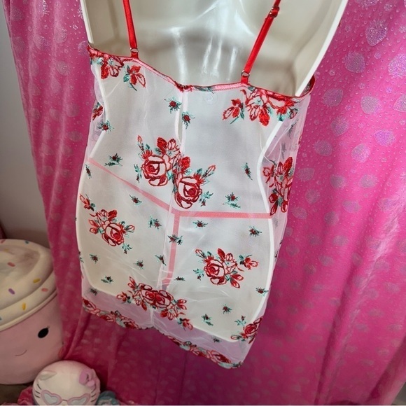 Victorias Secret Sheer Red Rose Slip 🌹✨ - Picture 5 of 6